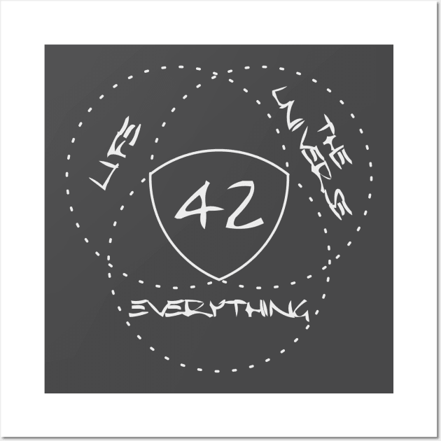 Life, the Universe & Everything = 42 Wall Art by valsymot